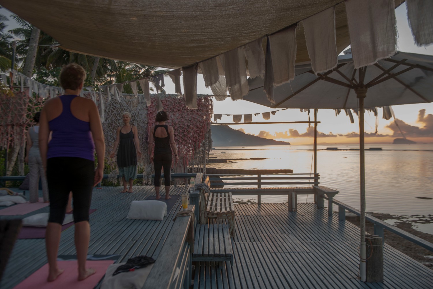 yoga på østkysten av bali