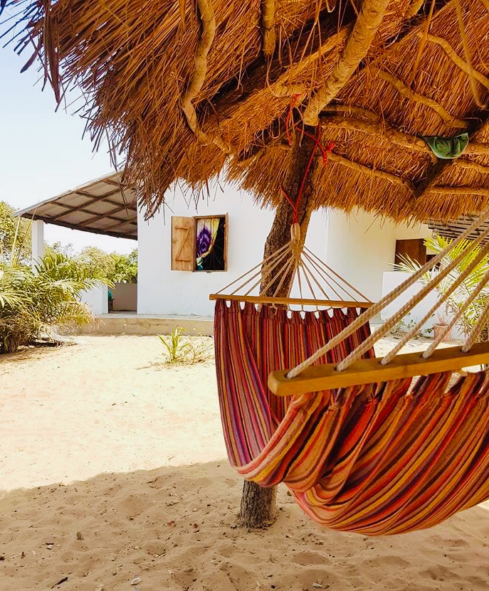 hengekøye utenbor gjestehuset