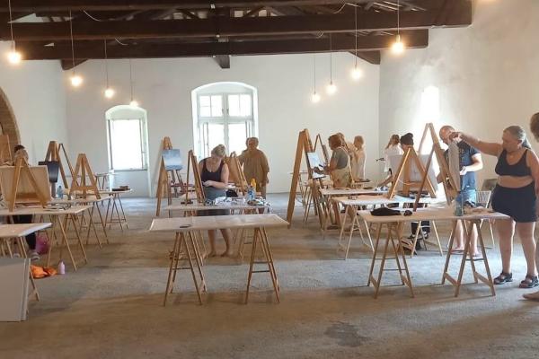 Yoga og malekurs i Umbria