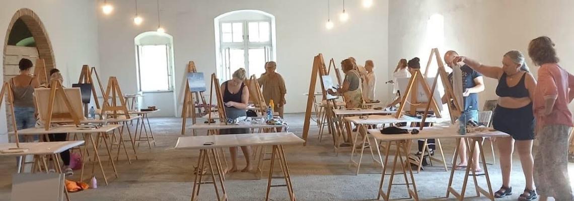 Yoga og malekurs i Umbria