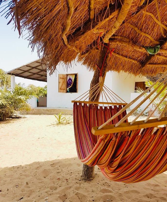 hengekøye utenbor gjestehuset